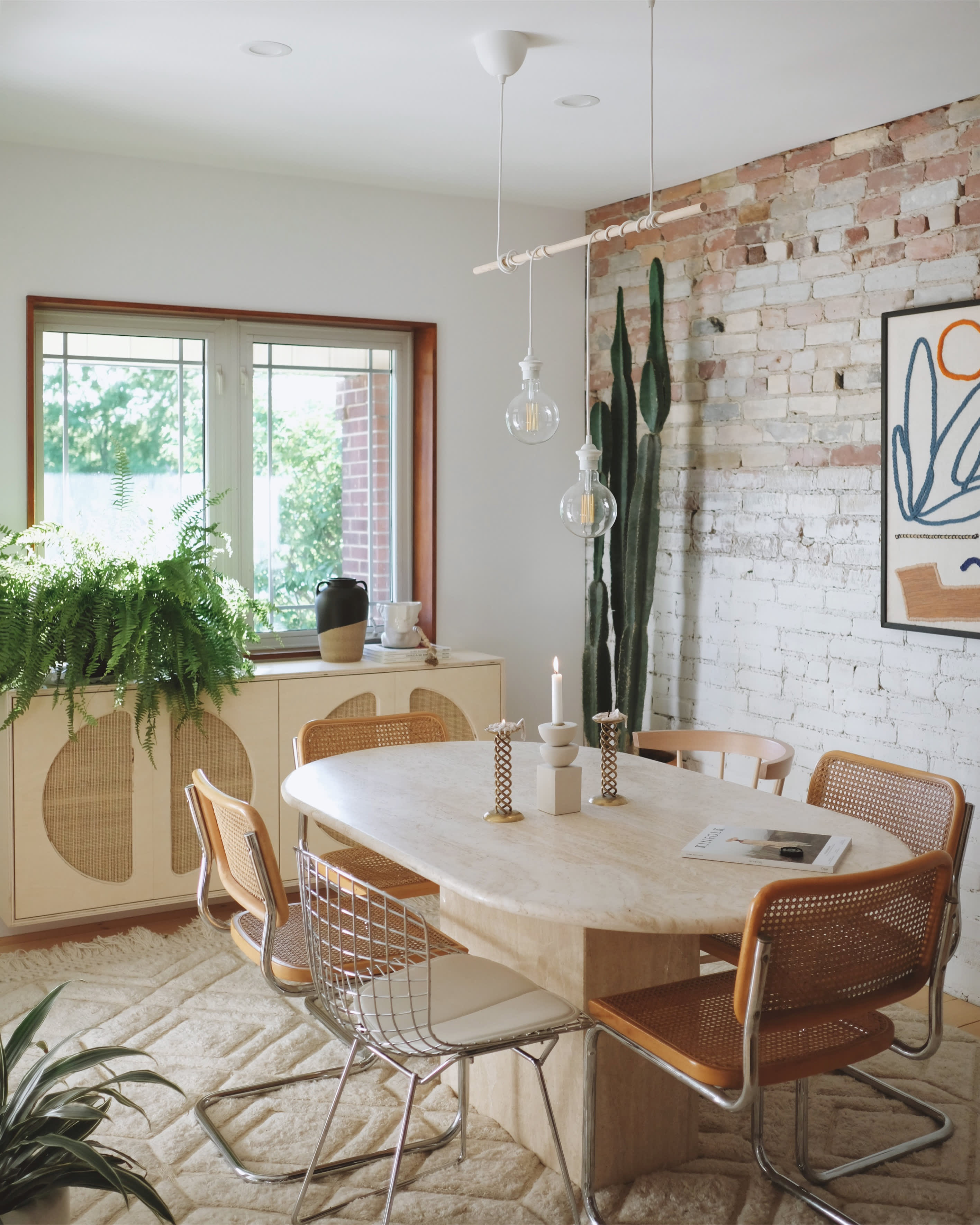 Kitchen table with online mismatched chairs